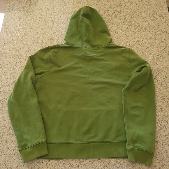 VTG GAP 2000s Womens Classic Brand Logo Spell Out Cropped Hoodie Green Navy✨️M - Picture 5 of 10